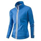 Toimothcn Men's Plaid Casual Ful Zipper Sweatshirt