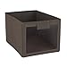 ClosetMaid 25068 Fabric Bin with Window, Brown