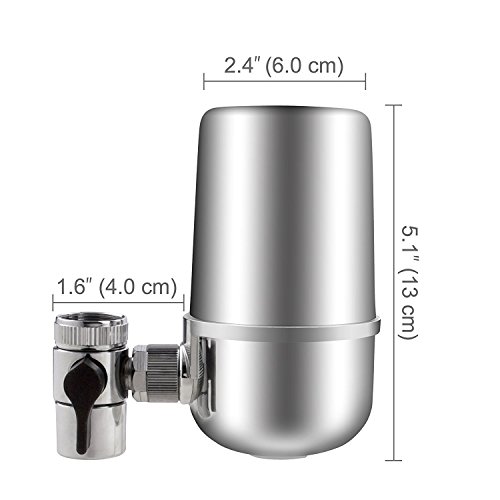 Faucet Water Filter Tap Water Faucet Filter Best Chlorine Removing Filtration System Cartridge For Home Kitchen And Bathroom Sink Chrome