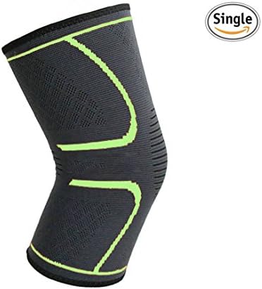 Oalas Ultra Flex Athletics Knee Compression Sleeve Support for Running, Jogging, Sports, Joint Pain Relief, Arthritis and Injury Recovery (Green, Medium)