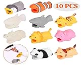 UNKNOW BRAND Cable BITE compitable Phone Cable Cord Cute Animal Phone Accessory Protects Cable Accessory (10 Packs)