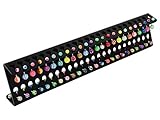 Twice as Nice Piercing Jewelry Organizer for Belly Button Rings, Tongue Rings and Industrial Barbells - Body Jewelry Display and Piercing Stand Holds 48 Pieces - 11.75 x 2.5 x 1.25 inches