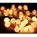 (Remote and Timer)Abkshine 100 LED Warm White Globe String Lights Outdoor, Waterproof Battery Powered LED Starry Light Fairy Light for Patio Umbrella Garden Party Xmas Tree Wedding Decoration