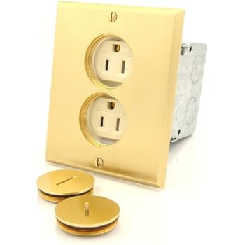 Leviton Caja para Piso para Contacto Duplex de 15 Amp, 125 Volts
