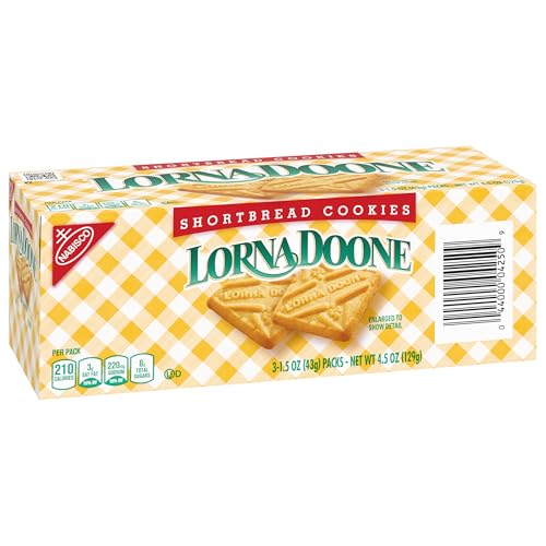 LORNA DOONE SHORTBREAD COOKIES, 3 SNACK PACKS (6 COOKIES PER PACK)