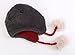 Home Prefer Girls Sherpa Earflaps Hat Kids Winter Hat Cable Knit Pom Beanie Fuzzy Peruvian Hat Red M