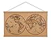 Ywlake Magnetic Poster Hanger, 20x28 20 x 30 20x24 Poster Frame Wood Wooden Magnet Print Posters Dowel Scroll Hanger Hangers Hanging Kit for Walls Map Canvas Artwork (Teak Wood,20