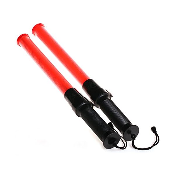 ZFE-Traffic-Safety-Light-Baton-Warning-LED-Light-Road-Safety-Control-Outdoor-Pack-of-2Pcs-Come-With-Gift-Of-ZFE-wristband