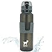 Goat Travel Collapsible Water Bottle Travel Water Bottle Gray