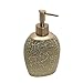 Zenna Home, India Ink Huntington Lotion or Soap Dispenser, Gold Cracked Glass