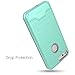 Google Pixel Case, Teelevo [Card Slot Holder] Dual Layer Shock Absorption Protective with Credit Card Slot and Kickstand Wallet Case Heavy Duty Bumper for Google Pixel (2016) - Mint Green