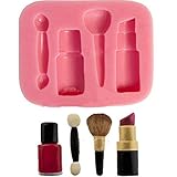Bingirl Silicone Mold Woman Makeup Cosmetic Lipstick Baking Fondant Cake Docarating Tool
