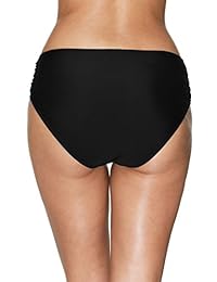 Bañador para dama, diseño de rayas, color negro