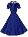 GownTown Womens 1950s Vintage Retro Party Swing Pocket Rockabillty Stretchy Dress
