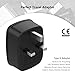 UK Ireland Hong Kong Power Adapter, TESSAN UK Travel Plug Adapter with 2 USB Charging Ports for USA to UK British England London Scotland Irish Wall Outlet- Compact Safe Grounded Type G