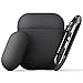 KeyBudz Elevate Switch Series AirPods Case with Carabiner Compatible with Apple AirPods 1 & AirPods 2 [Front LED Not Visible] (Black)