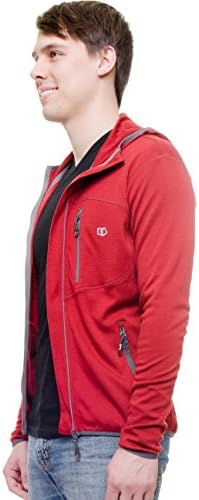 Men's 100% Merino Sport Hoodie - The Helios-Small-Crimson