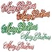Merry Christmas Script Cake Toppers - 12 Count - National Cake Supply