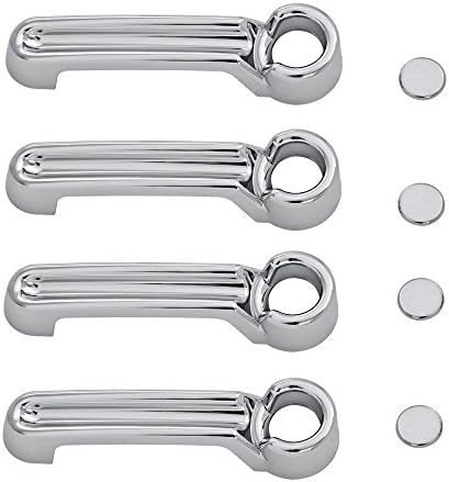 BlakeSha36 1PC Chromeplate ABS Car Door Handle Cover For JEEP Wrangler silver