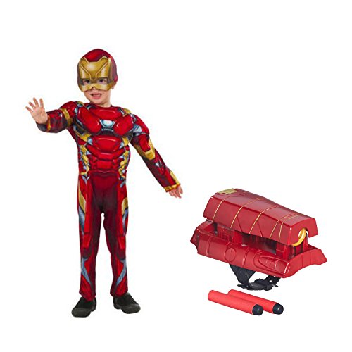 Iron Man Civil War Toddler Deluxe Muscle Chest Costume with Strike Launcher