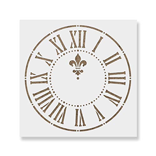 Clock Stencil Template - Reusable Stencil with Multiple Sizes Available