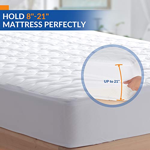 Queen Waterproof Mattress Protector Breathable and Soft Mattress Pad