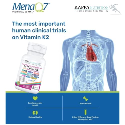 KAPPA NUTRITION (90 Capsules),Vitamin K2, Vitamin D3, Zinc, Selenium