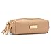 Small Makeup Bag, YM&COCO Cosmetic Bag for Purse Pencil Case Pouch Clutch Bag Organizer with Tassel Zipper - 4 Colors for Choice