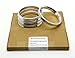 GoldenSunny 73.1mm OD to 66.1mm ID Silver Aluminum Hub Centric Rings - Pack of 4