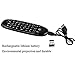 ProChosen C120 Rechargeable 2.4 G Mini Wireless Air Mouse with Qwerty Keyboard Gyroscope Remote Control for Kodi Android TV Box PC HTPC Game Media Player Windows Mac OS Linux