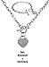 Comelyjewel Chain Necklace for Women, 18K White Gold Plated Chunky Chain Link Necklace with Heart Hypoallergenic Jewelry for Women (Length: 18