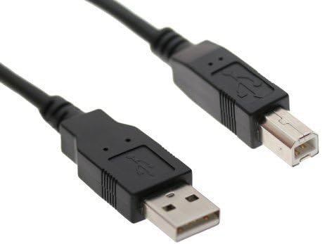 USBGear 5 ft. USB 2.0 Device Extension Cable A-Male to B-Male Works with USB Printers, Scanners, and Switches