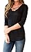 Offergood Women's Spring Loose Casual Tees V Neck Hollow Out Half Sleeve T Shirt Tops