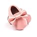 BENHERO Newborn Baby Boys Girls Soft Soled Tassel Bowknots Crib Infant Toddler Prewalker Moccasins Shoes（11cm, 0-6 Months Infant, 5107/Pink