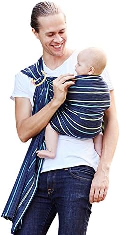 Mamaway Porte Bebe Avec Anneau Taille Unique Facile A Mettre Sur Votre Dos Confort Pour Votre Bebe Peut Etre Utilise Dans Differentes Positions Allaitement Confidentiel Ocean Lanna