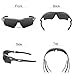 OBERLY Baseball Polarized Sunglasses, Sports Glasses with 4 Interchangeable Lenses for Men Women Cycling Fishing Running Driving Bicycle Golf