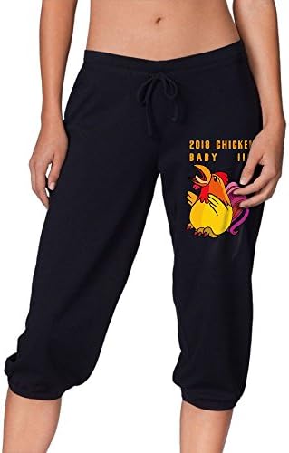 MamieJulia 2018!Chicken Baby Ms. Seven-Point Running Loose Leggings Trousers Pants Small