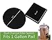 Gardenatomy Compost Pail Bucket Replacement Filters - Fits 6 inch Wide lids for 1 Gallon Compost Pail - Dual Charcoal - 4 Sets (1 Gallon Size - Filters)