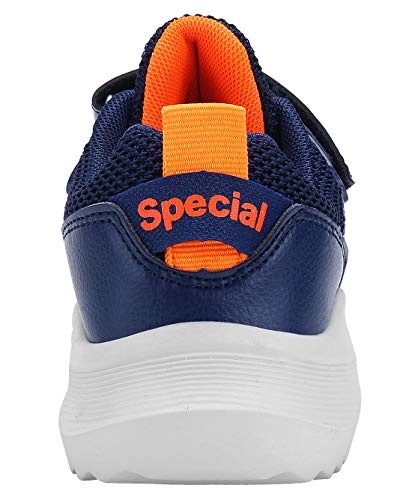 Vivay Boys Lightweight Sneakers Breathable Running Shoes Walking Shoes Fashion Sneakers for Boys Size 12 Blue - Thumbnail 3