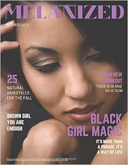 Buy Melanized Faux Magazine For Black Women Large Lined Notebook