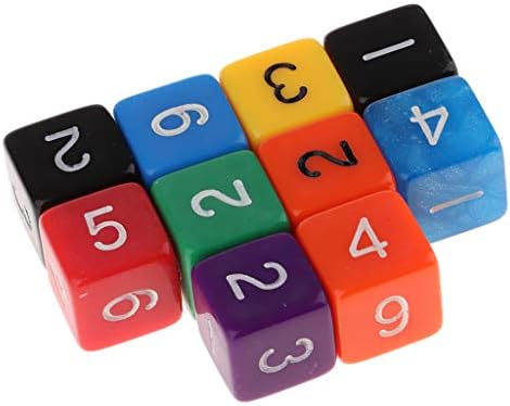 アクリル ダイス セール品 サイコロ テーブルゲーム用 10個