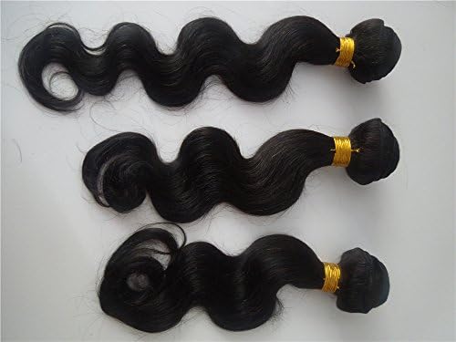 HairPR Hair 3 Bundles Hair Weft Virgin Hair 100% Human Cambodian Hair Weave 10 Inches-28 Inches Natural Color 300 Gram Body Wave