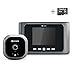 Eques Greeter Digital Door Viewer & Doorbell - LCD Security Camera Monitor 165° Wide Angle Lens - Video Record Photo Shooting - No APP - No Motion Sensor - Peephole Needed (Space Gray)
