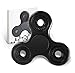 3 Pack Fidget Spinner Toys,Hybrid ceramic bearing Fidget tri-Spinner,Hand Double-Spinner Metal,Fidget Cube for killing time and stress reducer (All Black Set)