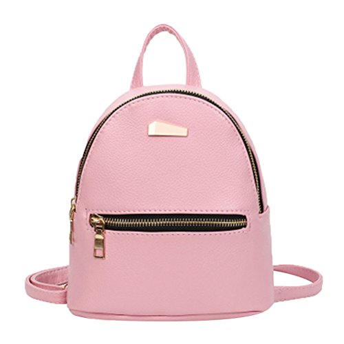 Donalworld girl floral school bag travel cute pu leathe…