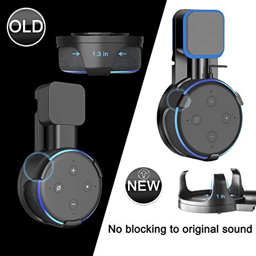 Homder Outlet Wall Mount Holder, Stand for Echo Dot 3rd Gen,Clever Dot Accessories with Cord Management for Your Smart Home Speaker，A Space-Saving Solution in Kitchen/Bathroom/Bedroom - Thumbnail 4