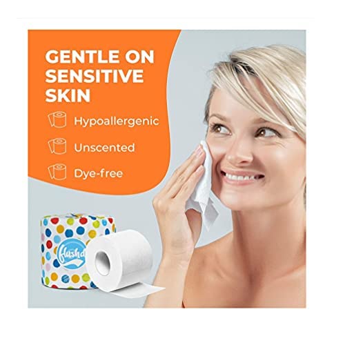 Premium Bamboo Toilet Paper, Zero Waste TreeFree Tissue Paper, Soft