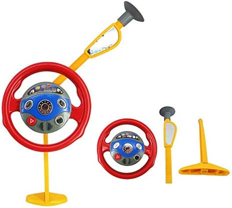 Electronic Backseat Driver Steering Wheel Kids Game Horn Sounds Light
