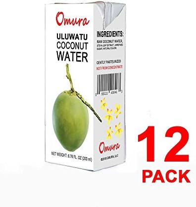 Taste Natural of Young Coconut Water, Pure 6.76 OZ ,Pack of 12