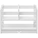 Expandable Wood Desktop Storage Organizer Multipurpose Desk Bookshelf Case Display Shelf Rack Counter Top Bookcase for Office Home (Large | White)